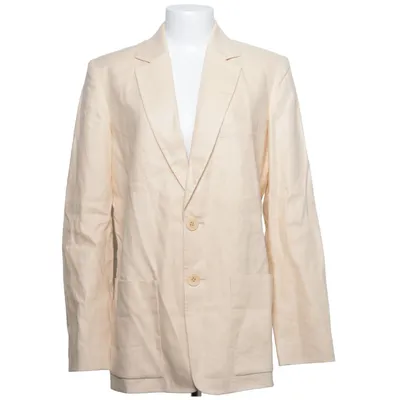 Blazer (Beige) from Tibi Cotton, Cupro, Linen