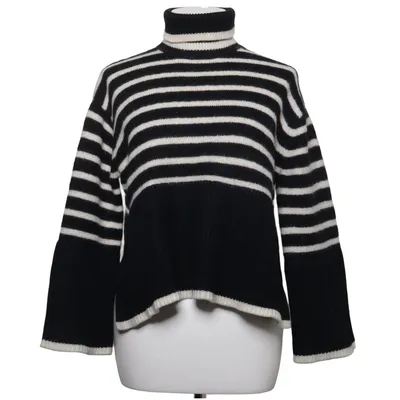 Rollkragenpullover (SIGNATURE STRIPE TURTLENECK) von Totême Bio-Baumwolle, Wolle