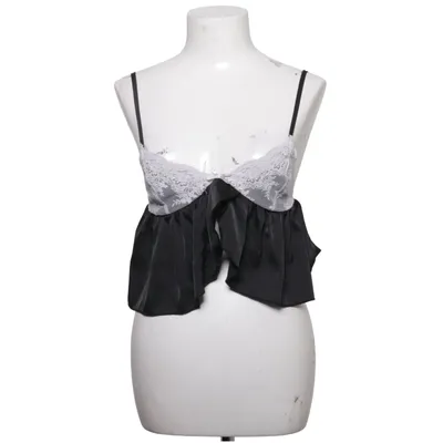 Pyjamastop (Sort, Hvid) fra Dazy Elastan, Polyester