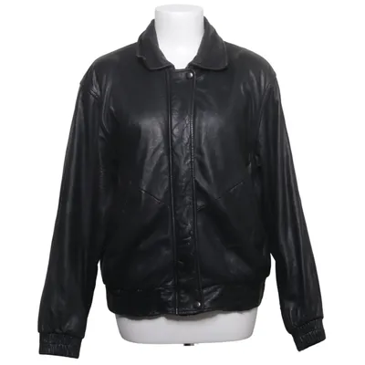 Leather jacket (Black) from St. John's Bay Leather, Polyester