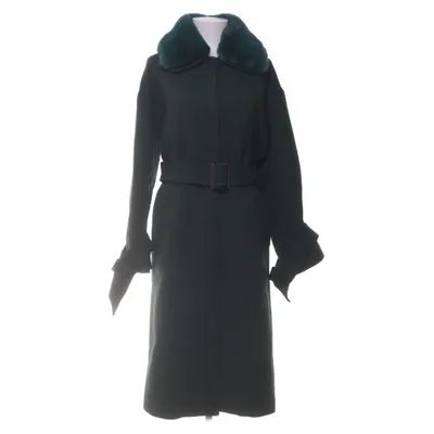Frakke (Grøn) fra Meotine Polyester, Viscose, Pels
