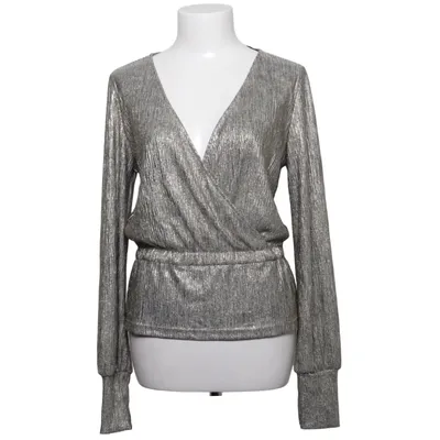 Blouse portefeuille (C-REB/9B SILVER WRAP) de Costes Rebel Élasthane, Polyester