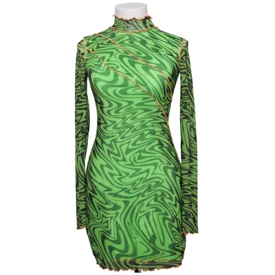 Klänning (Grön, Svart, Orange) från Jaded London Elastan, Polyester