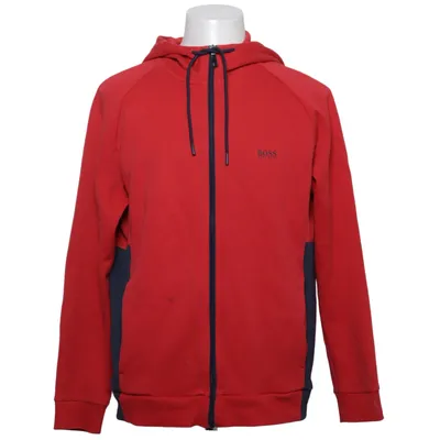 Huvtröja (Röd, Blå) från Hugo Boss Bomull, Polyester