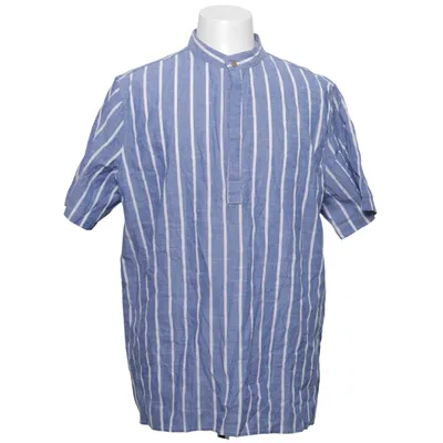 Short sleeve shirt (Blue, White) from Zaful Cotton, Polyester