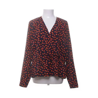 Wikkelblouse (Zwart, Meerkleurig) van MbyM Polyester