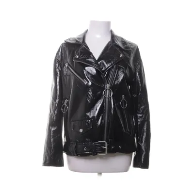 Bikerjacka (Svart) från Mango Casual Polyester, Polyuretan