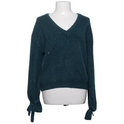 Sweater (V-Neck Tie Sleeve Sweater) from Linn Ahlborg x NA-KD Acrylic, Elastane, Polyamide