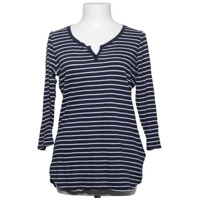 Langærmet t-shirt (Blå, Hvid) fra Gap Bomuld, Modal