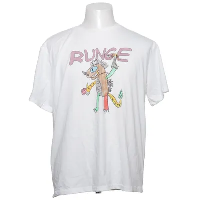 T-shirt (Vit, Flerfärgad) från Runge Bomull