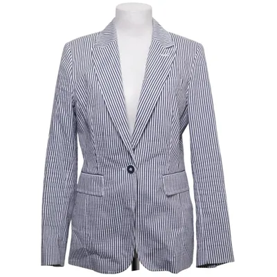 Blazer (Blauw, Wit) van Cassani Katoen, Polyamide