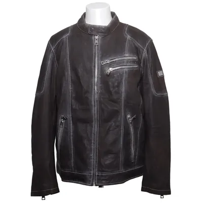 Lederjacke (Grau) von Otto Kern Leder, Polyester