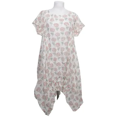 Robe (Blanc, Multicolore) de Miniature Coton