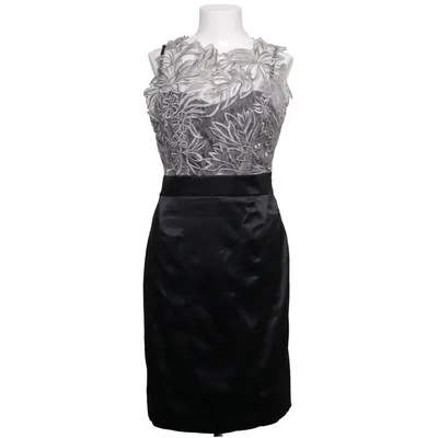Cocktail dress (Black, White) from Karen Millen Cotton, Elastane, Polyester, Silk