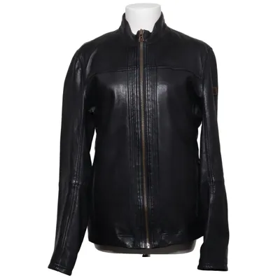 Läderjacka (Svart) från Boss Orange Bomull, Skinn, Polyester