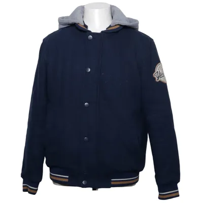 Veste universitaire (Bleu) de FSBN Coton, Polyester, Laine