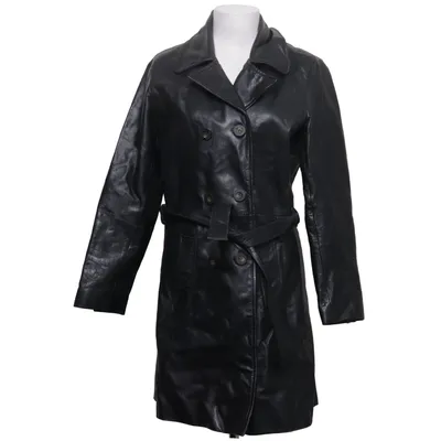 Veste longue en cuir (Noir) de Hidesign Cuir