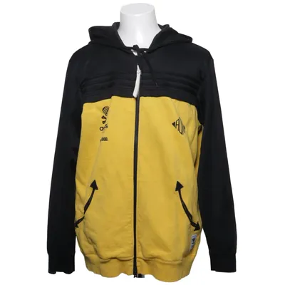 Huvtröja (Gul, Svart) från Adidas Bomull, Elastan, Polyester