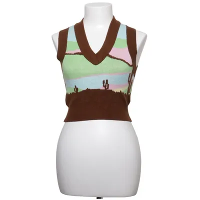 Pull sans manches (Marron, Multicolore) de Bershka