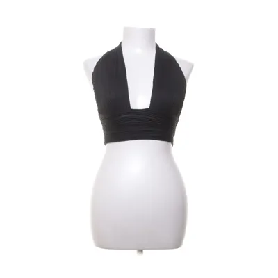 Halternecktopp (Svart) från Shein Elastan, Polyester