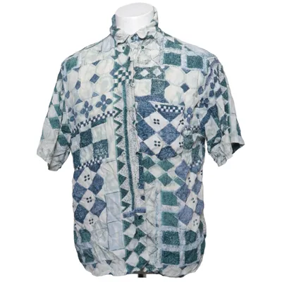 Kortärmad skjorta (Blå, Grön, Vit, Flerfärgad) från Hammonton Collection Viskos