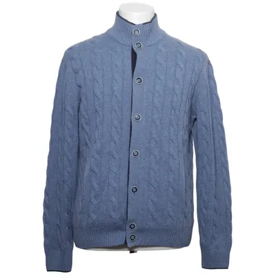 Cardigan (Blauw) van Boggi Milano Kasjmier, Polyester, Polyurethaan