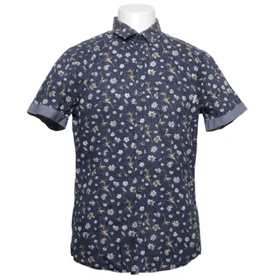 Korte mouwen shirt (Blauw, Meerkleurig) van Jean Pascale Katoen