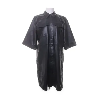 Läderklänning (Svart) från CoCouture Polyester, Skinn
