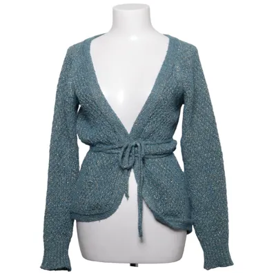 Wrap cardigan (Blue, Multicolored) from Fragile Alpaca wool, Merino wool, Metallic fiber, Polyamide, Viscose