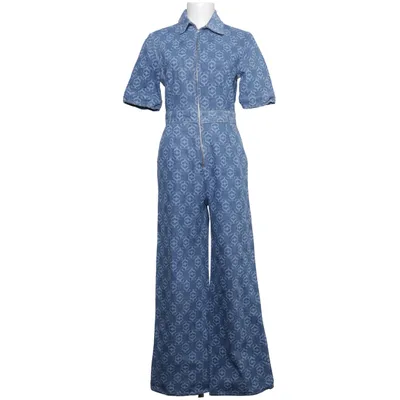 Jumpsuit (Blauw) van Sandro Katoen, Polyester