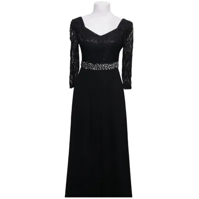 Aftenkjole (Sort) fra Flowerby Charm's Polyester