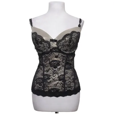 Corset (Noir, Beige) de Florange Coton, Élasthane, Polyamide, Polyester