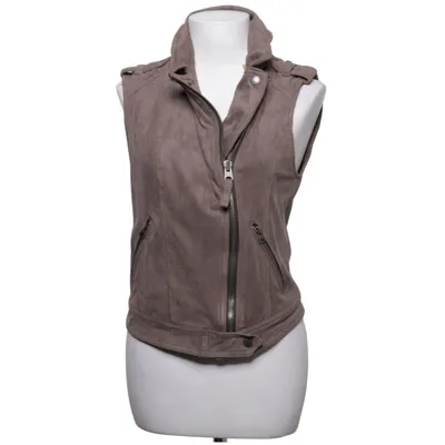 Bikerväst (Grå) från Abercrombie & Fitch Elastan, Polyester