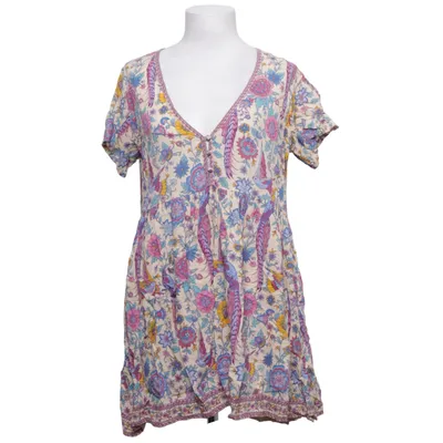 Kjole (Beige, Flerfarvet) fra Spell Viscose