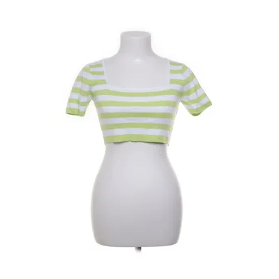 Crop top (Grön, Vit) från Zara Polyamid, Viskos