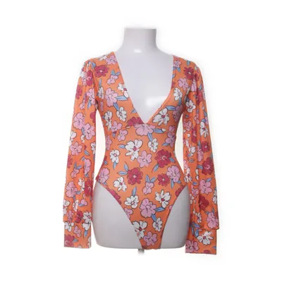 Body (Orange, Flerfärgad) från Boohoo Elastan, Polyester