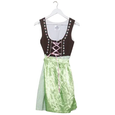 Dirndl (Brown, Green, White) from Edelnice Cotton, Polyester