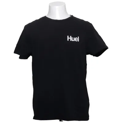 T-shirt (Noir) de Huel Coton, Élasthane