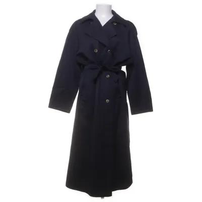Coat (Blue) from Nino Polyester, Wool