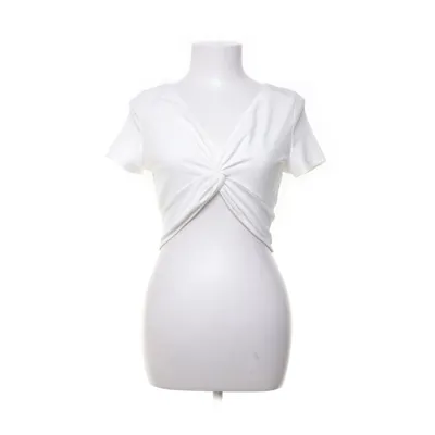 Crop top (Hvid) fra Shein Polyester, Elastan
