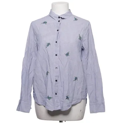 Skjorte (Blå, Hvid) fra Topshop Petite Bomuld, Polyester