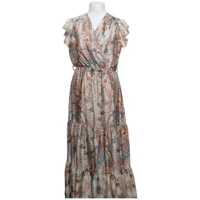 Maxi dress (Beige, Multicolored) from JS Millenium Polyester