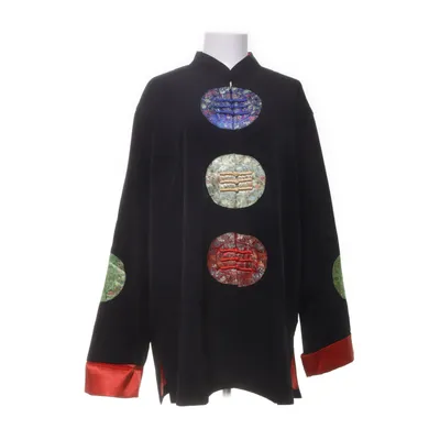 Cheongsam (Black, Multicolored)