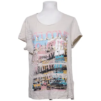 T-shirt (Beige, Flerfärgad) från Charles Vögele Bomull