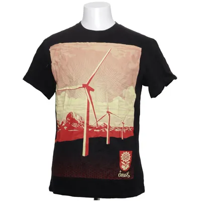 T-shirt (Noir, Rouge, Jaune) de Obey Coton