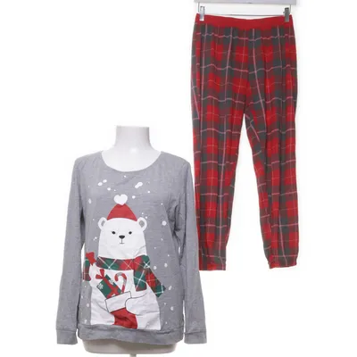 Pyjama (Grijs, Rood) van Esmara Katoen
