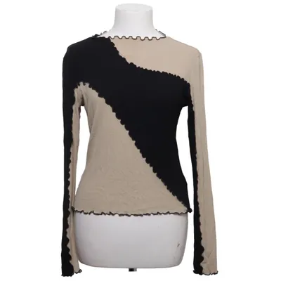 Lange mouwen shirt (Zwart, Wit) van & Other Stories Elastaan, Viscose