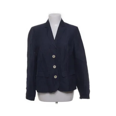 Blazer (Bleu, Blanc) de Prêt Acétate, Lin, Viscose