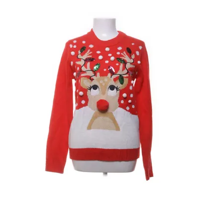 Christmas sweater (Red, Multicolored) from Gina Tricot Acrylic, Metallic fiber