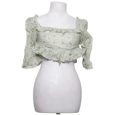 Crop top (Grøn, Flerfarvet) fra NA-KD Bomuld